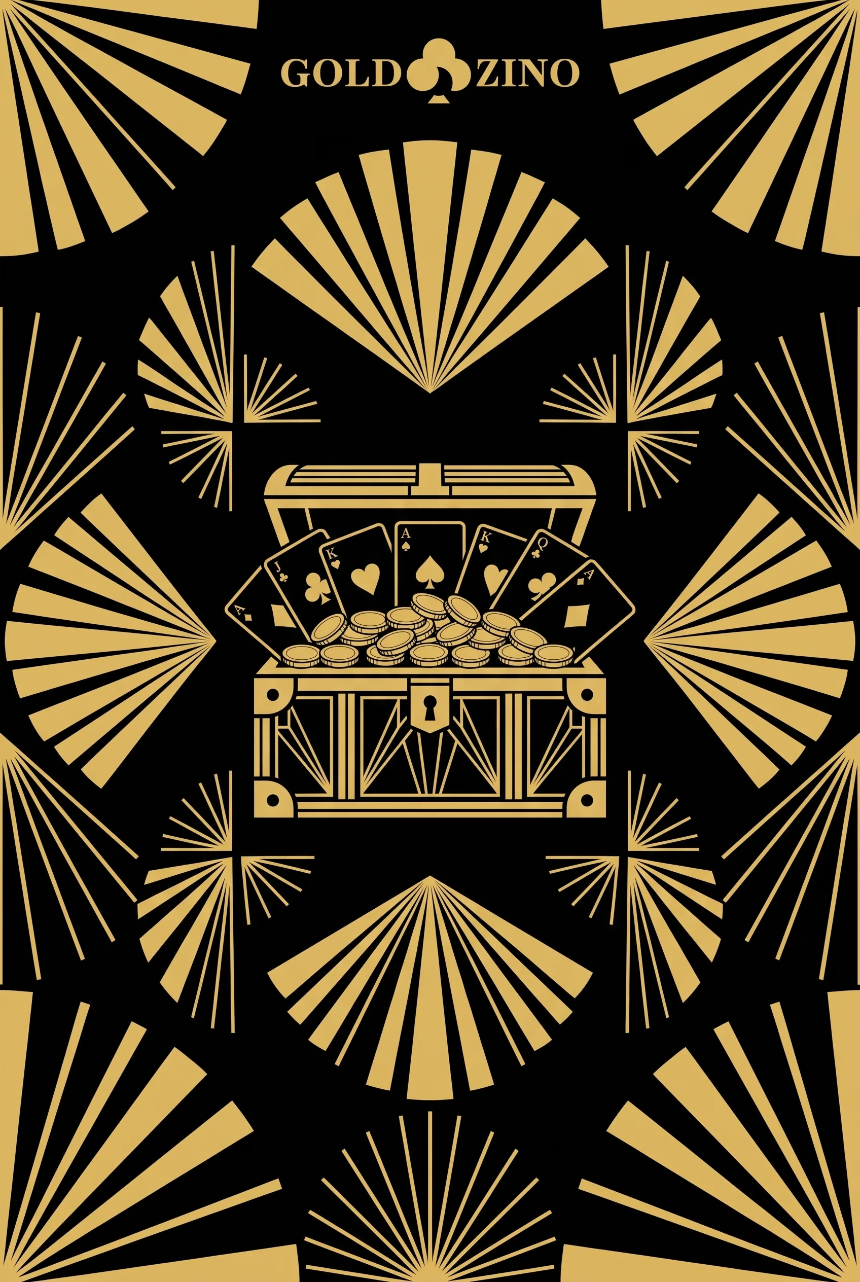 Bonus di benvenuto GoldZino in un’illustrazione art déco dorata